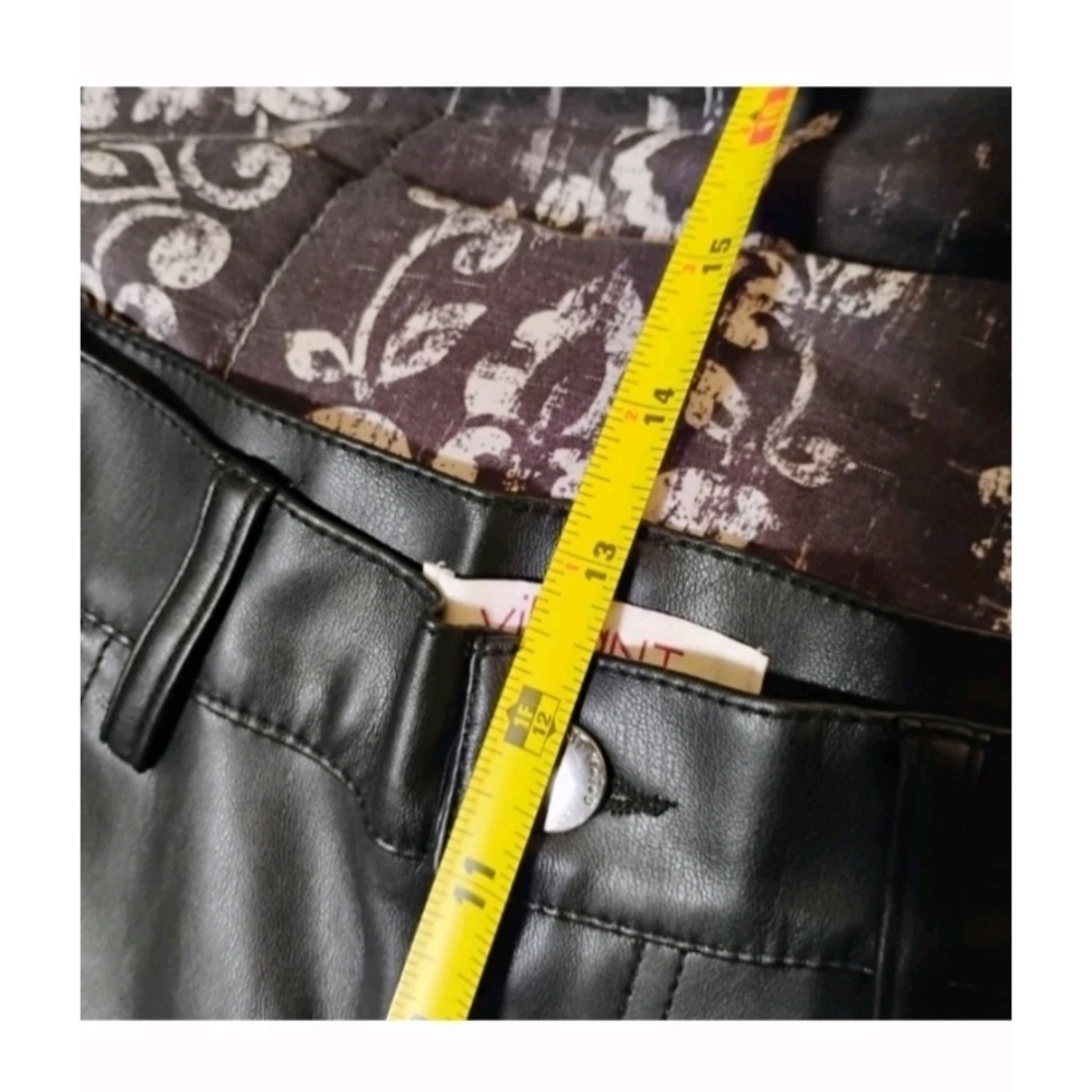 Vibrant Sleek Black Straight Leg Pants - Picture 8 of 9